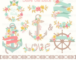 Summer clipart: MERMAID CLIPART with mermaids