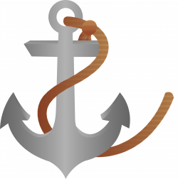 Ship Anchor With Rope - Free Clip Art | Find it here | Pinterest ...