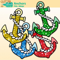 Nautical Anchor Clipart | Teacher Clip Art | Glitter Meets Glue Designs