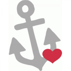 Silhouette Design Store - View Design #62884: heart anchor