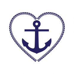 Anchor Frame Heart Graphics SVG Dxf EPS Png by vectordesign on Zibbet