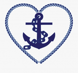 Heart Clipart Anchor - Nautical Anchor Clip Art #1206088 ...
