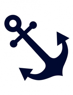 Navy blue anchor clip art skulptura - Clipartix