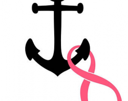Cancer ribbon anchor | Etsy