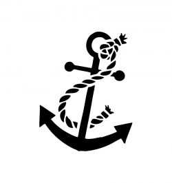 Sailor t-shirt anchor and rope - Impression Quimper