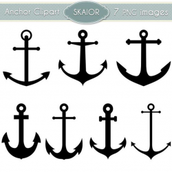 Anchor Clipart Vector Anchor Clip Art Nautical Clipart Steampunk Digital  Scrapbooking Invitations Logo Silhouette Clipart Instant Download