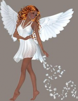 Female Guardian Angel Seraphim | African American Angel Art Prints ...