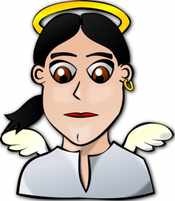 Angel Face Cartoon clip art Free vector in Open office drawing svg ...