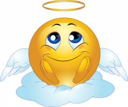 Angel Clip Art | Angel Male Smiley Emoticon Clipart - Royalty Free ...