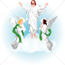 Jesus and Angels Clipart Images | Ascension Day Clipart