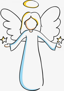Hand Painted Angel | christmas | Angel vector, Angel clipart ...