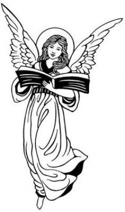 angel gabriel clip art black and white - Google Search | Angels ...