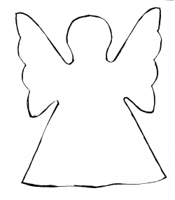 Awesome Angel Clipart Black and White Design - Digital Clipart ...