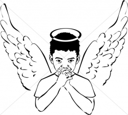 Young Angel Boy Clipart | Angel Clipart