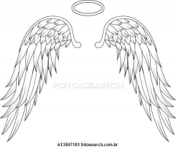 Angel wings Stock Illustrations. 4840 angel wings clip art images ...
