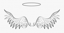 Halo And Angel Wing Clipart - Angel Wings Png Clipart ...