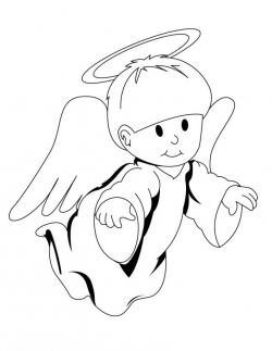Printable Angel Coloring Pages For Kids Christmas Gabriel Pictures ...