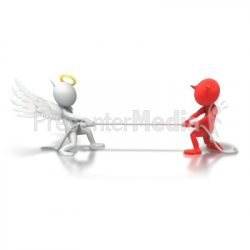 Angel Demon Tug Of War - Signs and Symbols - Great Clipart for ...