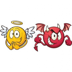Facebook Emoticons: Angel and Demon | Angels & Demons | Facebook ...