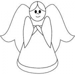 Drawing of a cartoon angel | Fall crafts | Pinterest | Drawing ...