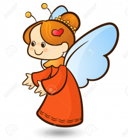 Fairy clipart angel - Pencil and in color fairy clipart angel