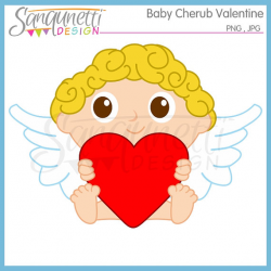 Valentine clipart angel clipart cherub clipart heart