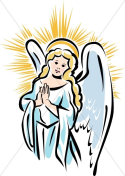 Shining Angel from Heaven | Angel Clipart