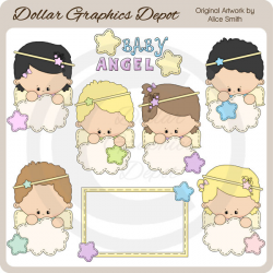 Baby Angel - Clip Art - $1.00 : Dollar Graphics Depot, Quality ...