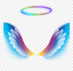 Angel Wings Halo Rainbow Colorful Galaxy Colorfulangel ...