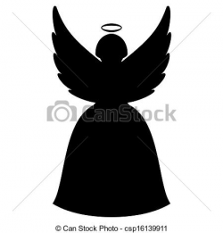 Angel Silhouette Clipart