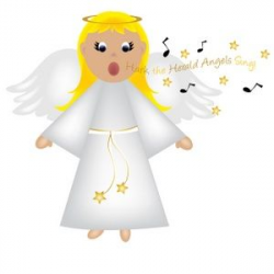 Free Angel Clip Art Image: Christmas Angel Singing | Christmas for ...