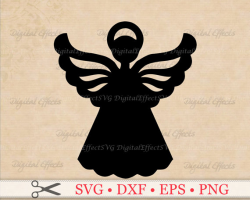 ANGEL SVG File, Christmas Angel Svg, Png, Eps, Dxf Files, Angel ...