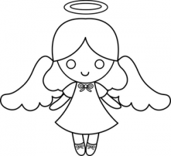 Black And White Baby Angel Clipart | Free Images at Clker.com ...