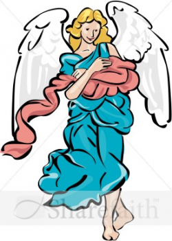 Nativity Angel in Color | Nativity Clipart