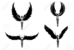 flying angel silhouette clipart - Google Search | Wonderful ...