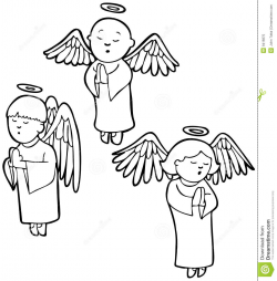 3 Angels Praying Clipart