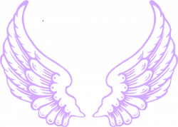 Purple Angel Wings Clip Art at Clker.com - vector clip art online ...
