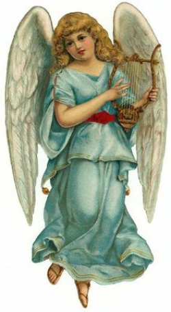 Free Vintage Christmas Angels Clip Art | Angel, Victorian and Scrap