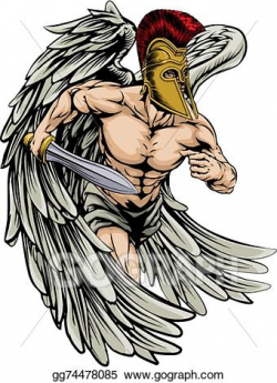 Vector Stock - Warrior angel. Clipart Illustration gg74478085 - GoGraph