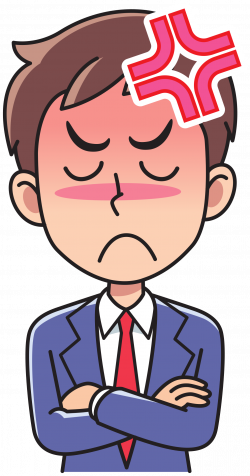 Clipart - Business man - angry