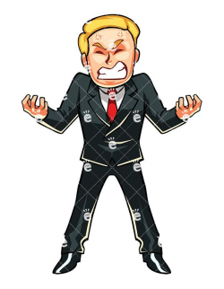 Business Man In Absolute Anger | Art in 2019 | Clip art ...