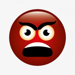Red Angry Face, Anger, Cartoon, Expression PNG Image and Clipart for ...