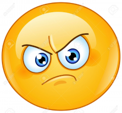 Anger clipart emoji - Pencil and in color anger clipart emoji
