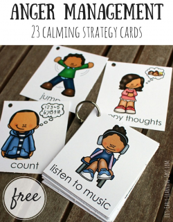 Anger Management: 23 Free Calming Strategy Cards