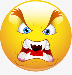 Angry Face, Yellow, Expression Control, Anger PNG Image and Clipart ...
