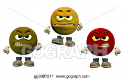Drawing - The colors of anger. Clipart Drawing gg3887211 - GoGraph