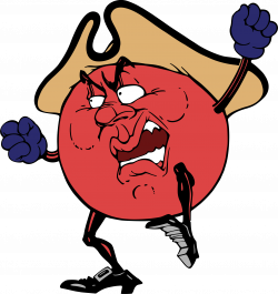 Clipart - Angry cranberry (colour)