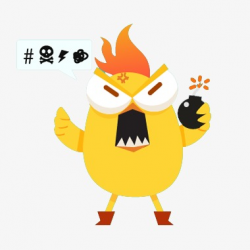Grumpy Chick, Irritable, Anger, Grenade PNG Image and Clipart for ...