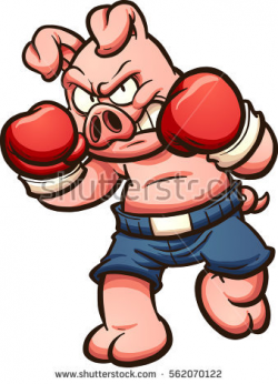 Pig clipart angry - Pencil and in color pig clipart angry