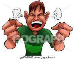 Stock Illustration - Angry boy. Clipart Illustrations gg56687963 ...
